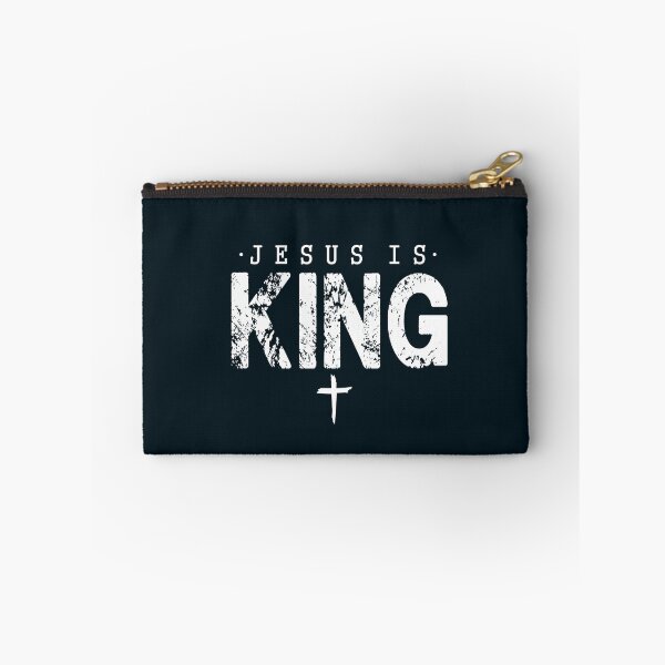 Item preview, Jesus Is King – Distressed Christian Faith Design designed and sold by Saxon Designs.