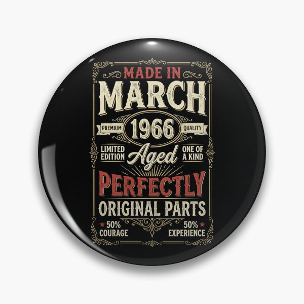 Item preview, Vintage Made In March 1966 Aged Perfectly Original Parts 60th Birthday designed and sold by G350.