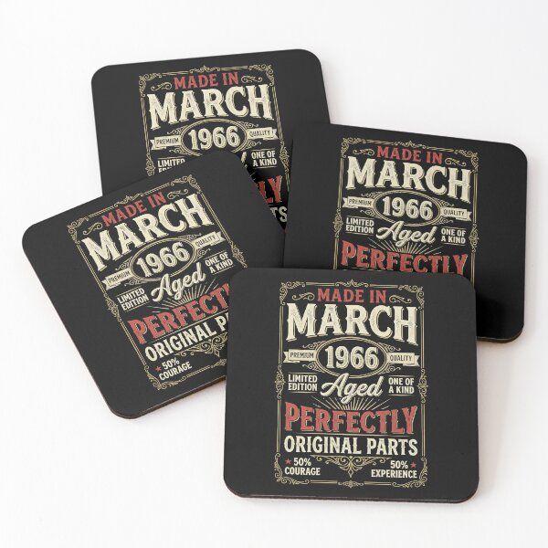 Item preview, Vintage Made In March 1966 Aged Perfectly Original Parts 60th Birthday designed and sold by G350.