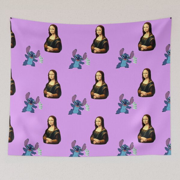 Item preview, Stitch and Mona Lisa. designed and sold by Natalia-Vlad.