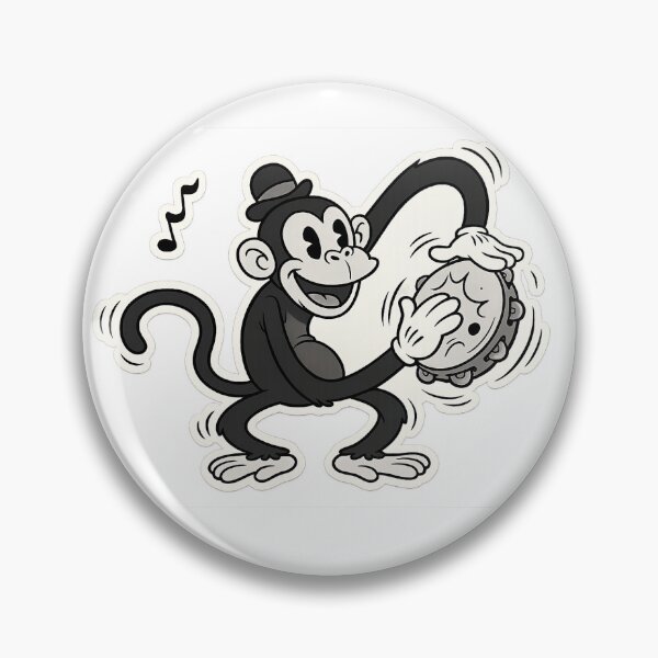 Item preview, pandeiro monkey designed and sold by ReimonkeyShop.