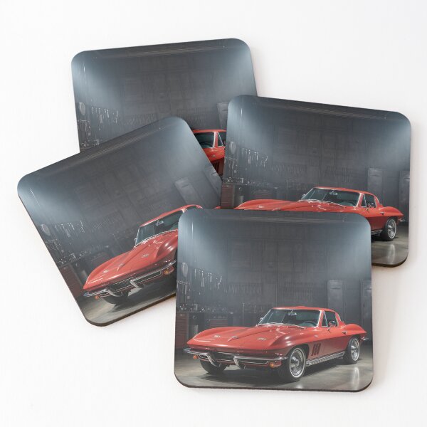 Item preview, 1965 Chevrolet Corvette C2 Stingray Classic American Muscle Car Garage Poster designed and sold by DoaGarage.