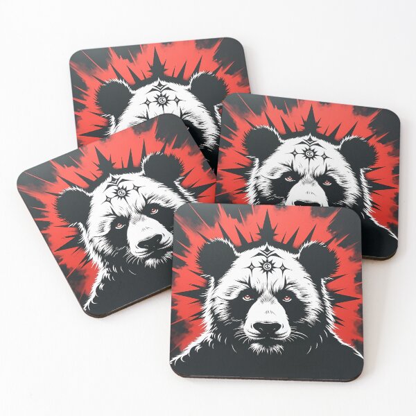 Item preview, Attitude Panda Stencil Portrait designed and sold by BRANDONWEI.