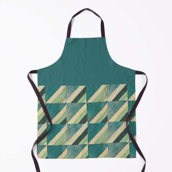 Item preview, Vintage Green Triangle Quilt designed and sold by DaynaRoyston.