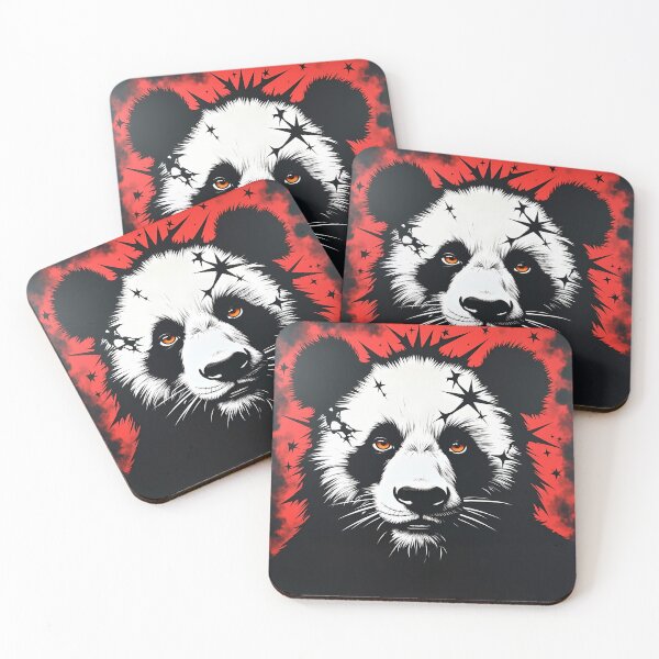 Item preview, Attitude Panda Stencil Portrait designed and sold by BRANDONWEI.