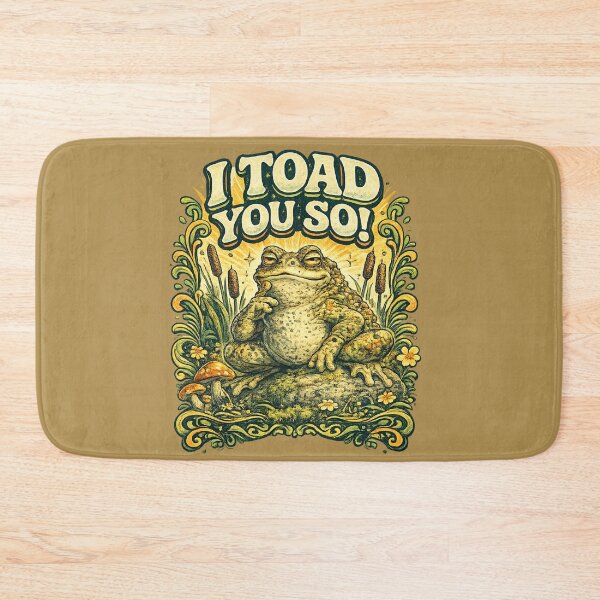 Item preview, I Toad You So! – Funny Frog Pun Illustration designed and sold by BB Design Garage.