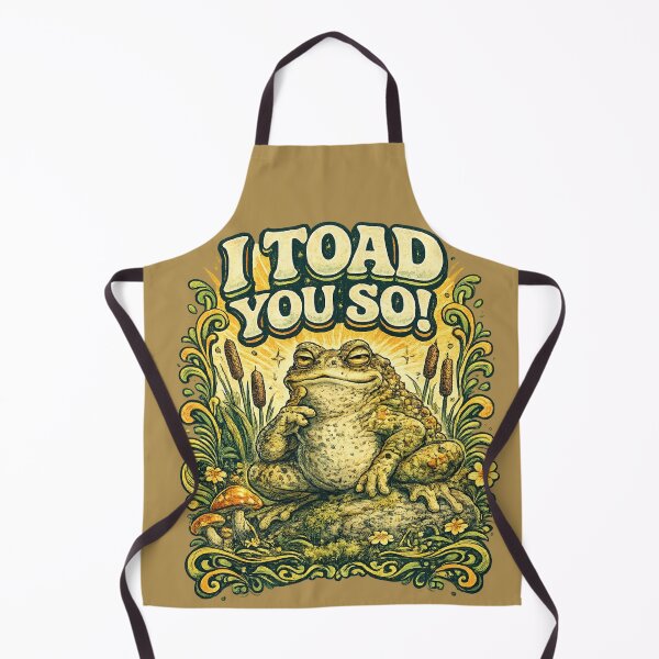 Item preview, I Toad You So! – Funny Frog Pun Illustration designed and sold by BB Design Garage.