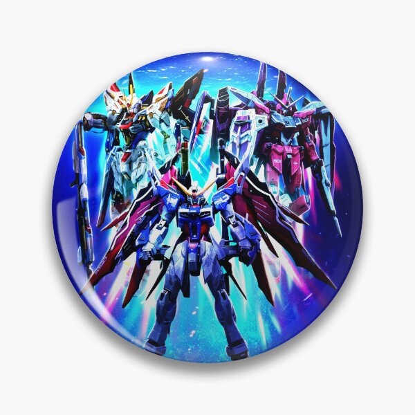 Item preview, Destiny Justice Strike Freedom Gundam space colony digital art  designed and sold by sabartgunpla.