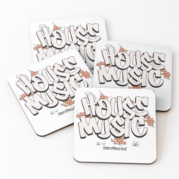 Item preview, HOUSE MUSIC  - Urban Brick Wall (Black)  designed and sold by Discothreadz.