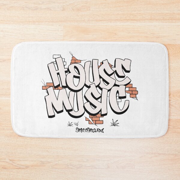 Item preview, HOUSE MUSIC  - Urban Brick Wall (Black)  designed and sold by Discothreadz.