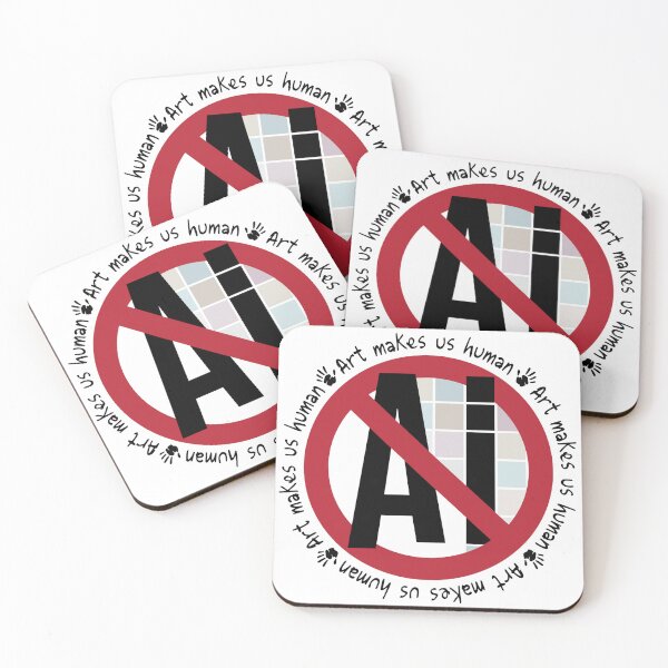 Item preview, NO AI - Art Makes Us Human designed and sold by Crafty As A Coyote.