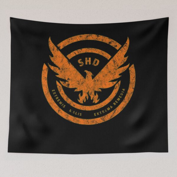 Item preview, The Division SHD Logo Distressed Orange  designed and sold by S--designer.
