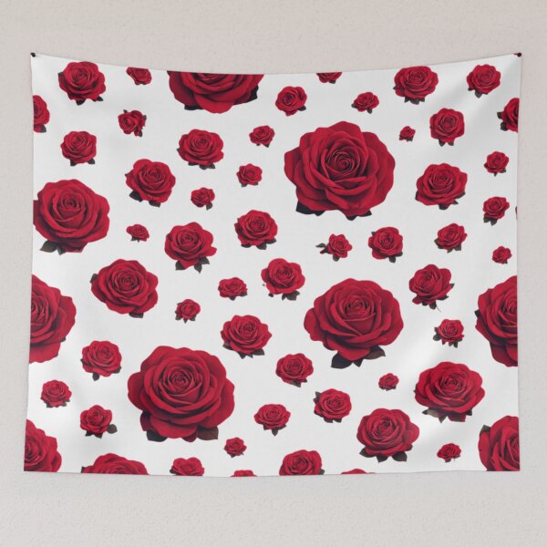 Item preview, Red Rose Seamless Pattern – Elegant Floral Aesthetic Design designed and sold by ArtByMuneer.
