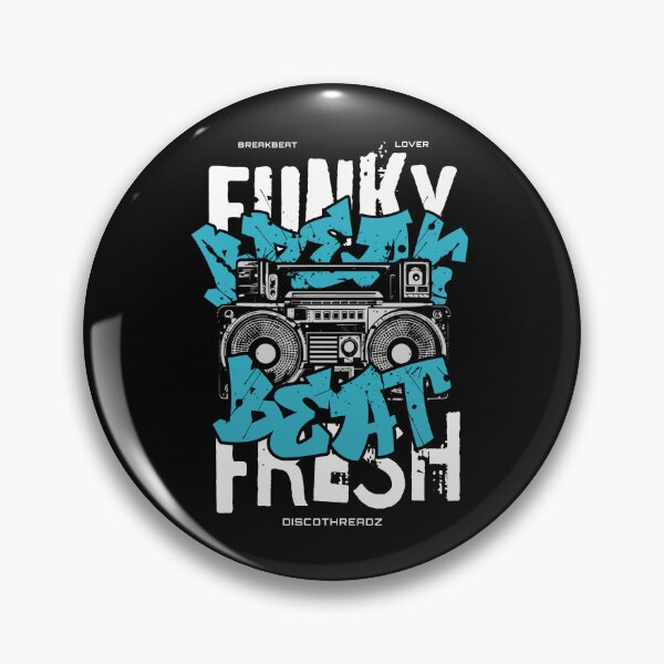 Item preview, BREAKBEAT  - Funky Fresh Boombox (White) designed and sold by Discothreadz.