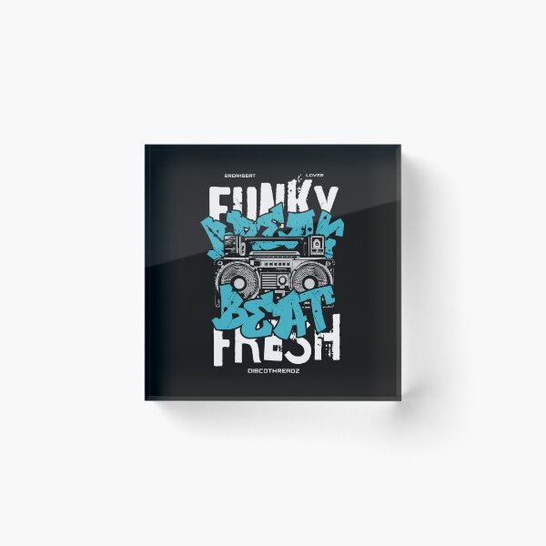 Item preview, BREAKBEAT  - Funky Fresh Boombox (White) designed and sold by Discothreadz.
