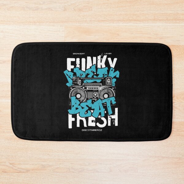 Item preview, BREAKBEAT  - Funky Fresh Boombox (White) designed and sold by Discothreadz.