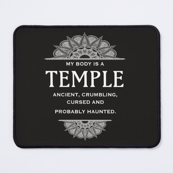Item preview, Temple Humor Vintage Mandala Quote Graphic for Yoga & Dark Humor Fans designed and sold by RickE.