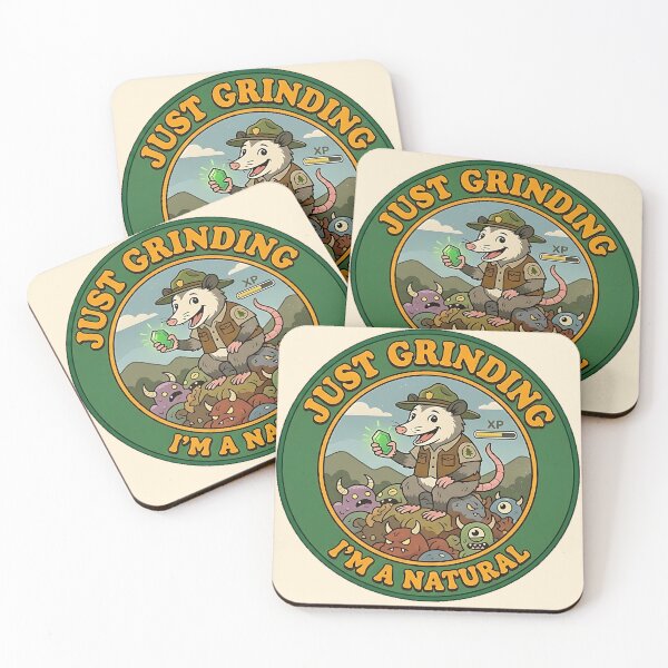 Item preview, Retro 70s Ranger Possum - Just Grinding (I'm a Natural) designed and sold by TSOmac.