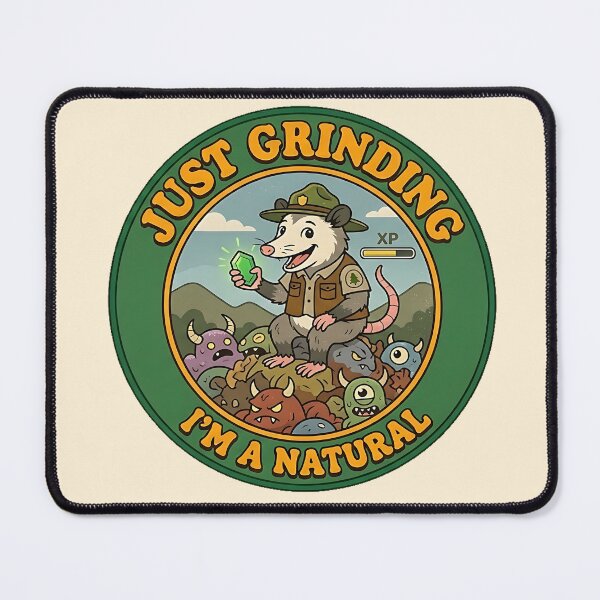 Item preview, Retro 70s Ranger Possum - Just Grinding (I'm a Natural) designed and sold by TSOmac.