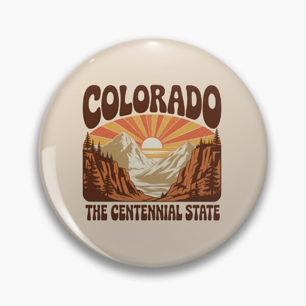 Item preview, Colorado The Centennial State Retro Sunset Mountain Landscape Vintage Travel Poster designed and sold by graphic-genie.