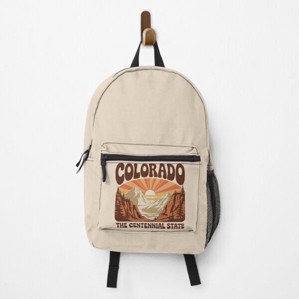 Item preview, Colorado The Centennial State Retro Sunset Mountain Landscape Vintage Travel Poster designed and sold by graphic-genie.