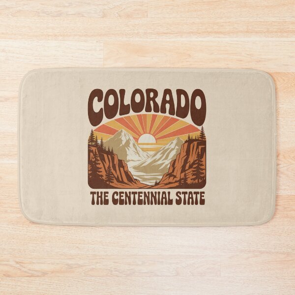 Item preview, Colorado The Centennial State Retro Sunset Mountain Landscape Vintage Travel Poster designed and sold by graphic-genie.