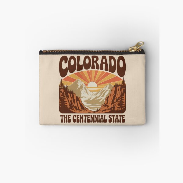 Item preview, Colorado The Centennial State Retro Sunset Mountain Landscape Vintage Travel Poster designed and sold by graphic-genie.