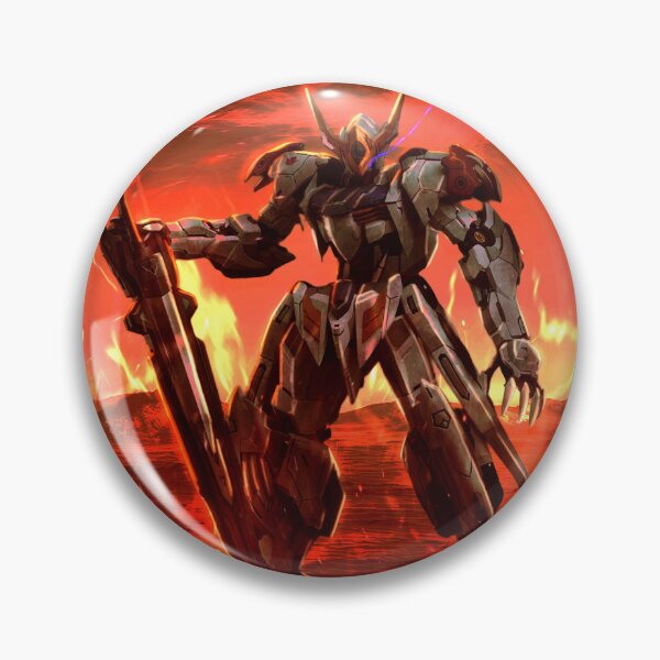 Item preview, Barbatos Gundam lupus tekkadan on fire mars  designed and sold by sabartgunpla.