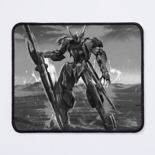 Item preview, black white Barbatos Gundam lupus tekkadan on fire mars designed and sold by sabartgunpla.