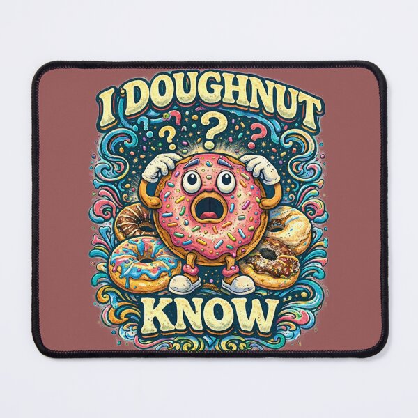 Item preview, I Doughnut Know – Funny Donut Pun Design designed and sold by BB Design Garage.
