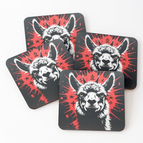 Item preview, Fierce Alpaca Attitude Stencil designed and sold by BRANDONWEI.