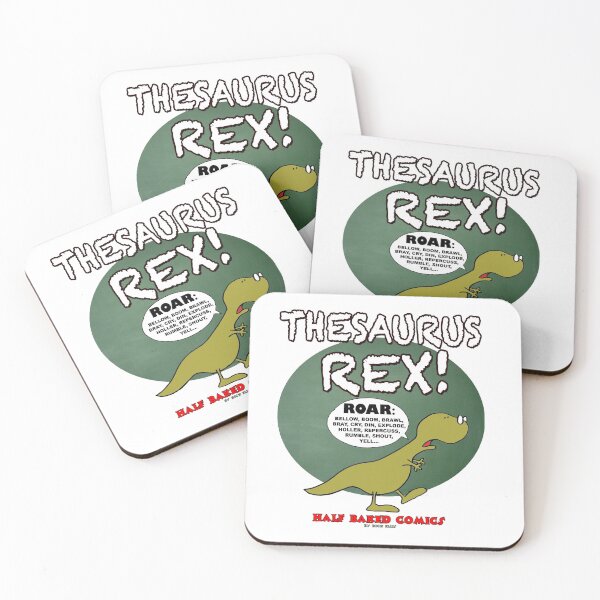 Item preview, Dinosaur Cartoon Illustration Funny Thesaurus Rex Wordplay Design for Writers and Grammar Lovers designed and sold by RickE.