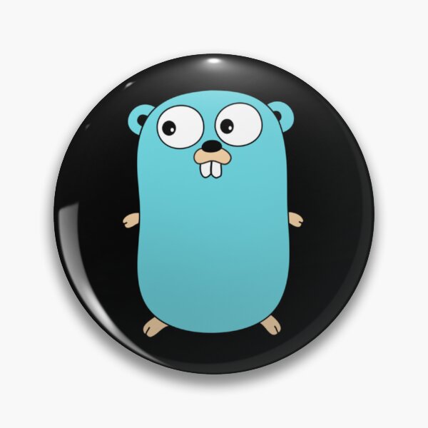 Item preview, The Go Gopher Official Golang Logo (Black)  designed and sold by S--designer.