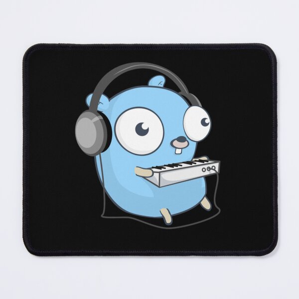 Item preview, The Golang Mascot Music (Black Edition) Classic designed and sold by S--designer.