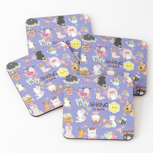 Item preview, Cute spring cats designed and sold by Oits.