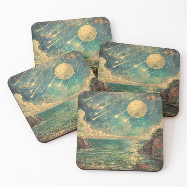 Item preview, Meteor Shower Cove Twilight Large Moon designed and sold by TheBohemianLark.