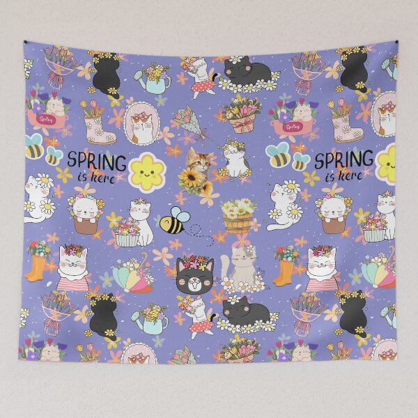 Item preview, Cute spring cats designed and sold by Oits.