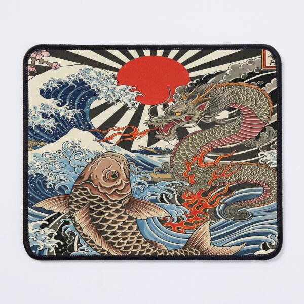 Item preview, Legend of the Dragon and Koi | designed and sold by StylZthetic.