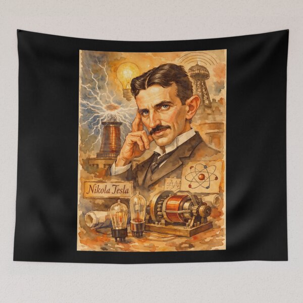Item preview, Nikola Tesla designed and sold by Sarcastic designs.
