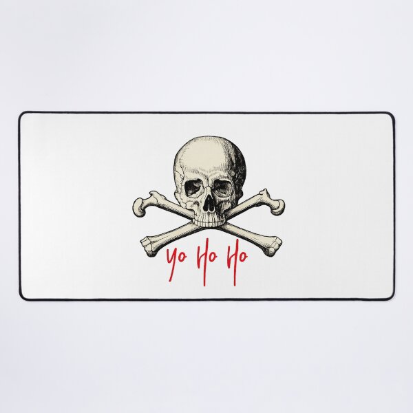 Item preview, Skull Crossbones Vintage Illustration Yo Ho Ho Pirate Humor Design for Gothic and Halloween Fans designed and sold by RickE.