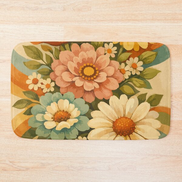 Item preview, 70s Retro Boho Floral Bouquet designed and sold by Far Out Goods.