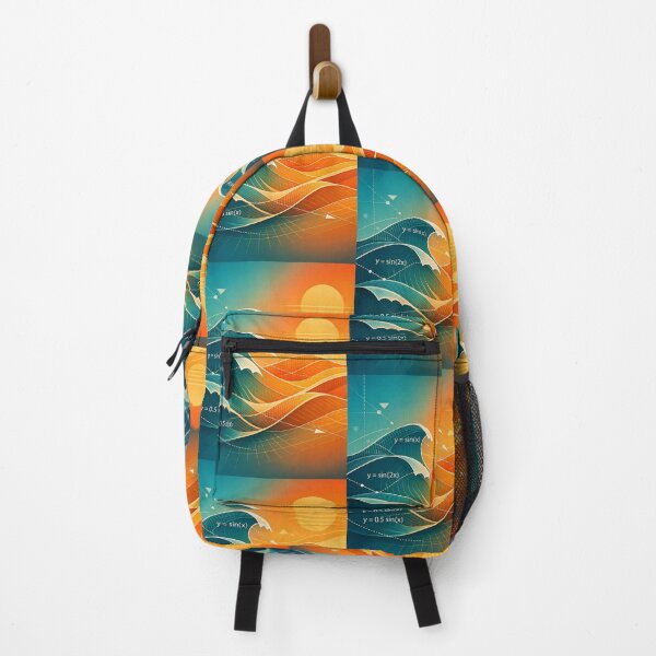 Item preview, Sine Wave Ocean Vectors - Modern Mathematical Beach Art designed and sold by LuxeBuzz.