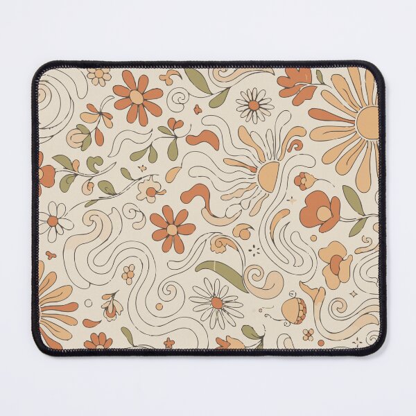 Item preview, 70s Retro Boho Floral Line Art designed and sold by Far Out Goods.