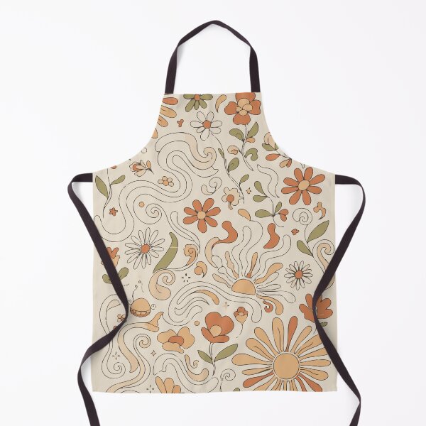 Item preview, 70s Retro Boho Floral Line Art designed and sold by Far Out Goods.