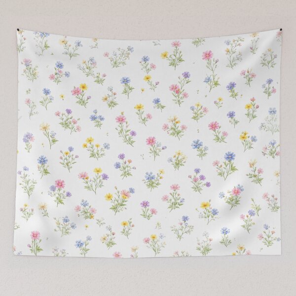 Item preview, Small Pastel Wildflower Pattern designed and sold by SassyArtistry.