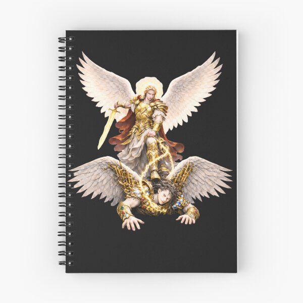 Item preview, War in Heaven – Archangel Michael Casts Down Lucifer | Revelation 12 Art designed and sold by Dexters Inspiring Creations.