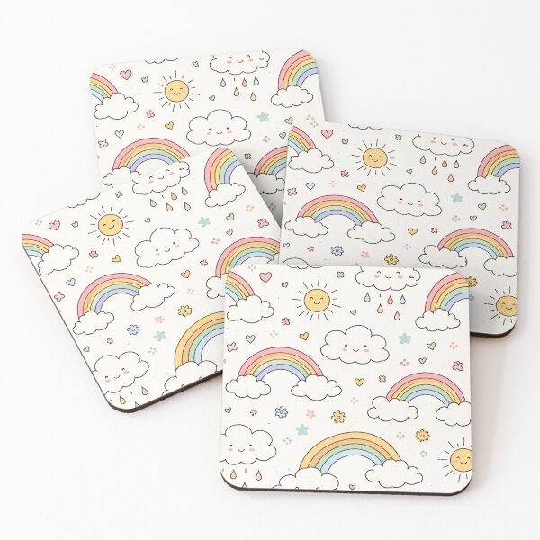 Item preview, Cute Rainbow Cloud Pattern designed and sold by SassyArtistry.
