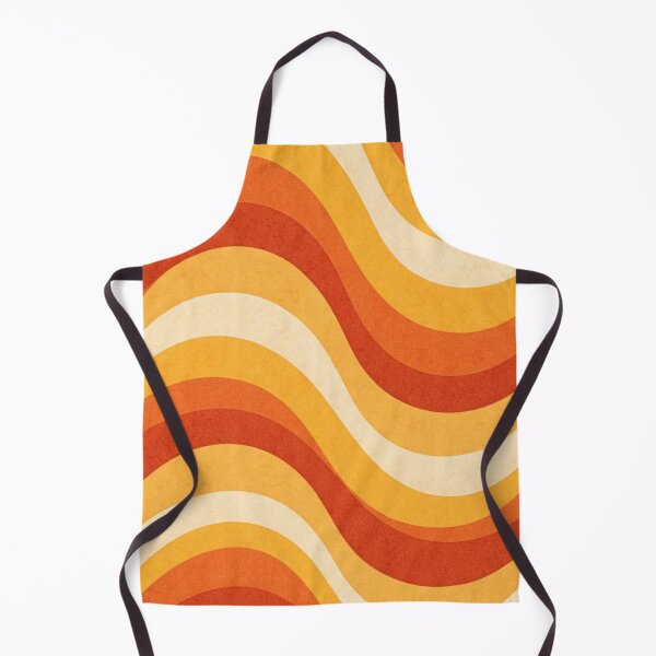 Item preview, Retro Orange Yellow Wave Pattern designed and sold by SassyArtistry.