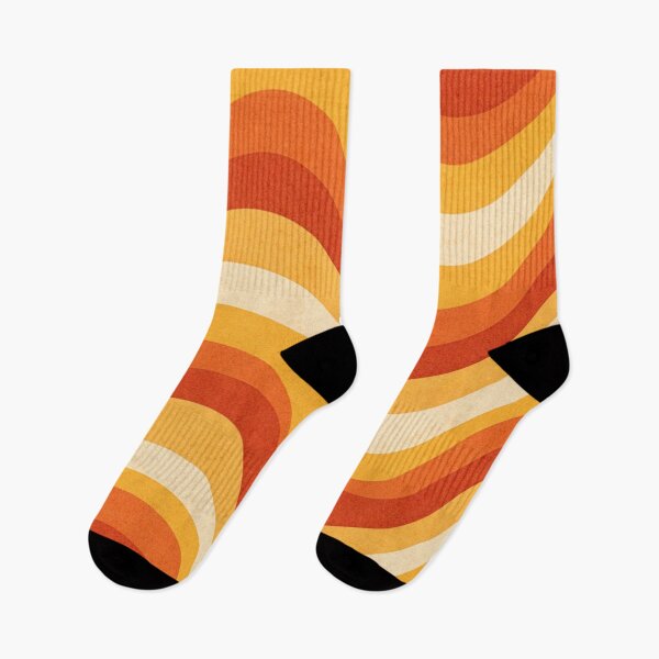 Item preview, Retro Orange Yellow Wave Pattern designed and sold by SassyArtistry.