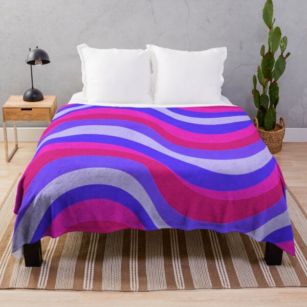 Item preview, Retro Pink Purple Wave Pattern designed and sold by SassyArtistry.